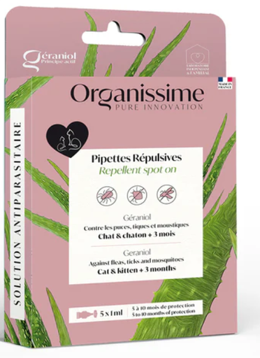 ORGANISSIME ANTIPARASITAIRE PIPETTE CHAT